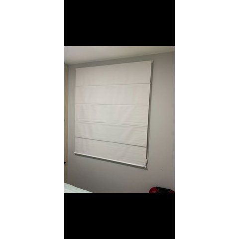 Persiana Romana Blackout Lar 1,50 X 1,50 Alt Premium Branco