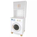 Ver imagem 5 de Kit Mini Cozinha Infantil com Geladeira e Máquina de Lavar - Cinza