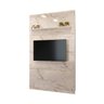Painel Piso-Teto Interlagos para TV de até 65 polegadas - Calacata/Off White - Madetec - 2