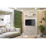 Painel Piso-Teto Interlagos para TV de até 65 polegadas - Calacata/Off White - Madetec - 4