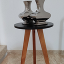 Ver imagem 3 de Mesa de Canto de Sala e Apoio Lateral Eiffel Preta