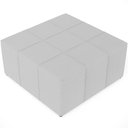 Ver imagem 2 de Kit 02 Puffs Quadrado Milano 90x90cm W01 Linho Cinza