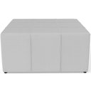 Ver imagem 4 de Kit 02 Puffs Quadrado Milano 90x90cm W01 Linho Cinza