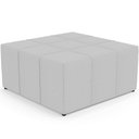 Ver mais imagens de Kit 02 Puffs Quadrado Milano 90x90cm W01 Linho Cinza