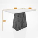 Ver imagem 3 de Conjunto Sala de Jantar Mesa com 4 Cadeiras Estofadas Manuele Espresso Móveis