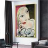 Quadro Pablo Picasso Retrato De Maria Teresa Walter:120x80 cm/DOURADA - 7
