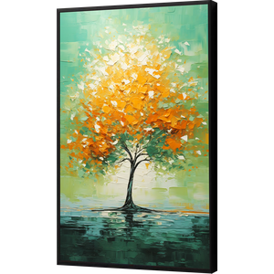 Quadro Decorativo Abstrato Canvas Filete Árvore Peça Grande Delicada Gg
