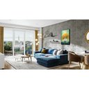 Ver imagem 2 de Quadro Decorativo Abstrato Canvas Filete Árvore Peça Grande Delicada Gg