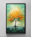 Ver imagem 3 de Quadro Decorativo Abstrato Canvas Filete Árvore Peça Grande Delicada Gg