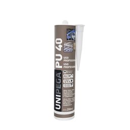 Adesivo Poliuretano Selante Pu40 Profissional Unipega Preto - 1