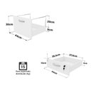 Ver imagem 7 de Mesa de Escritório Pedestal 3 Gavetas 1.90x70 Tpo 30mm Netmobil - Branco