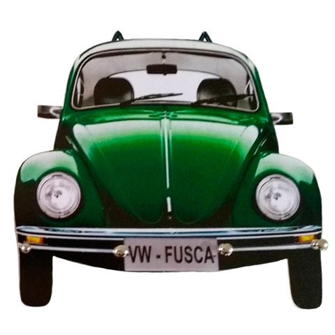 Porta Chaves de Parede Retrô Decorativo - Fusca Verde