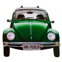 Ver imagem 1 de Porta Chaves de Parede Retrô Decorativo - Fusca Verde