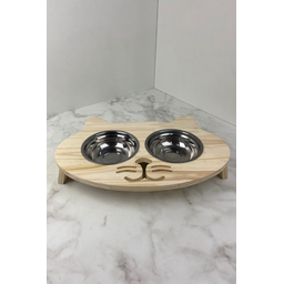 Comedouro Elevado Ergonômico – Gato - Pé Baixo 43x30x7 - 5