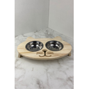 Ver imagem 5 de Comedouro Elevado Ergonômico – Gato - Pé Baixo 43x30x7