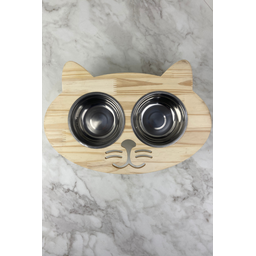 Comedouro Elevado Ergonômico – Gato - Pé Baixo 43x30x7 - 3