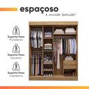 Ver mais imagens de Guarda Roupas Casal 3 Portas de Correr com Espelho Sami Flex