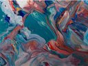 Ver imagem 2 de Quadro Decorativo Tela Canvas Abstratro Ref:qbab18 Lojall 90 X 60 Cm Borda Infinita