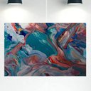 Ver imagem 1 de Quadro Decorativo Tela Canvas Abstratro Ref:qbab18 Lojall 90 X 60 Cm Borda Infinita