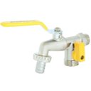 Ver imagem 1 de Torneira com Duas Saídas Metal para Jardim Quintal Tanque com Bico 1/2" e 3/4" | Hayom