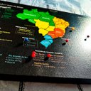 Ver imagem 5 de Quadro Mapa do Brasil Marcar Viagens | Pronto para Pendurar