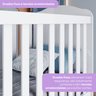 Quarto de Bebê com Guarda-Roupa 3 Portas Cômoda e Berço 3 em 1 Lápis de Cor Espresso Móveis - 14