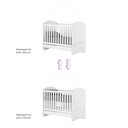 Ver imagem 7 de Quarto de Bebê com Guarda-Roupa 3 Portas Cômoda e Berço 3 em 1 Lápis de Cor Espresso Móveis