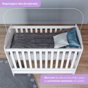 Ver mais imagens de Quarto de Bebê com Guarda-Roupa 3 Portas Cômoda e Berço 3 em 1 Lápis de Cor Espresso Móveis Branco