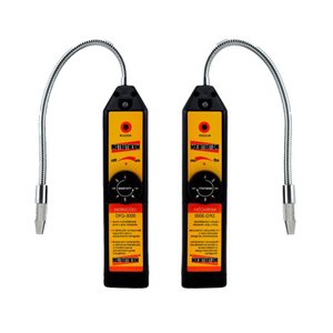 Kit 2 Detector Fuga Gás Vazamento Sensor Alarme Visual Sonoro Dfg-3000 Portátil Com Maleta