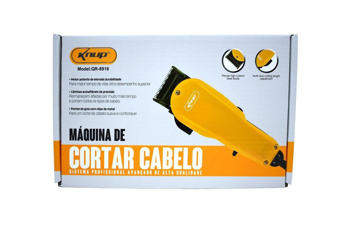 Máquina Cortar Cabelo Barba Profissional Motor V5000 220v Kn - 6