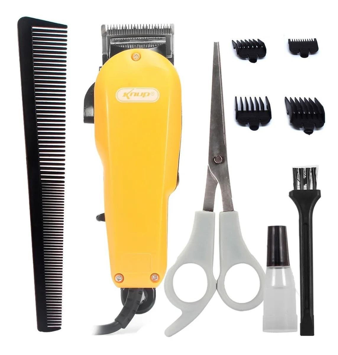 Máquina Cortar Cabelo Barba Profissional Motor V5000 220v Kn