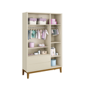 Ver imagem 3 de Quarto de Bebê Berço Evolution + Guarda Roupa 3 Portas + Cômoda Sapateira Elfe Areia Fosco