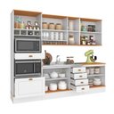 Ver imagem 4 de Cozinha Completa Aspen 11 Portas 4 Gavetas CA06ST Branco/Cinamomo - Fellicci
