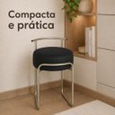 Ver imagem 7 de Puff Evans Metal Champagne Couríssimo Preto