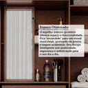 Ver imagem 7 de Guarda-Roupa Casal 6 Portas com Pé e Espelho Interno Giratório 199cm 100% MDF Paraty Espresso Móveis Marrom/Jequitiba