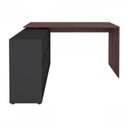 Ver imagem 6 de Mesa para Escritório Diretor em L com Nichos e Balcão Espresso Móveis