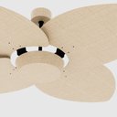 Ver imagem 2 de Ventilador de Teto com Controle Remoto Natuvent Dahlia no Light 4 Pás Palha Natural