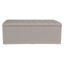 Ver imagem 4 de Calçadeira Recamier Baú Holanda 90cm Solteiro Linho Madeira Cappuccino Pallazio