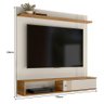 Painel Suspenso Milão Frisado Flex Off White para Tv até 55” - Peternella Móveis - 5