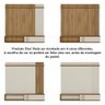 Painel Suspenso Milão Frisado Flex Off White para Tv até 55” - Peternella Móveis - 4