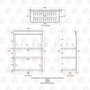 Ver imagem 5 de Organizador De Cozinha Suspenso Gourmet Andorinha Pingoo.casa - Preto