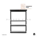 Ver imagem 4 de Organizador De Cozinha Suspenso Gourmet Andorinha Pingoo.casa - Preto