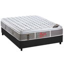 Ver imagem 1 de Cama Box Casal: Colchão Molas Ensacadas Castor Pocket Light Stress Oxygen New One Face + Base CRC