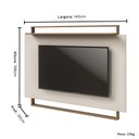 Ver imagem 4 de Painel Tv Àpila Plus Móveis Rimo - Carvalho/offwhite