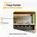 Ver imagem 3 de Kit 5 Bancos Quadrado Junco Argila para Bancada Alta Cozinha Área Gourmet Bistrô Piscina Bar