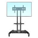 Ver imagem 2 de Suporte Pedestal Móvel para Tv, Elg, A06v6_s, Tvs 32" a 75", Altura Ajustável, Inclinação, com Rodas