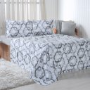 Ver imagem 1 de Jogo de Cama Casal 4 Pçs 150 Fios Super Macio 100% Algodão Fliese