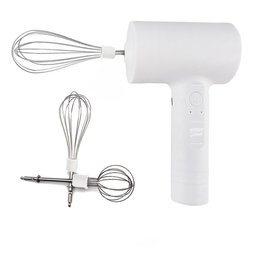 Mixer de Mao Batedor Multifuncional USB Misturador Portatil Sem Fio Alta Velocidade Cozinha Bolo - 1