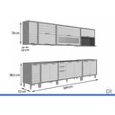 Ver imagem 3 de Kit Modulado 8 Peças Eloise CZ598 Cinamomo/Titanium MGM