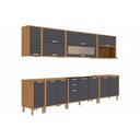 Ver imagem 2 de Kit Modulado 8 Peças Eloise CZ598 Cinamomo/Titanium MGM